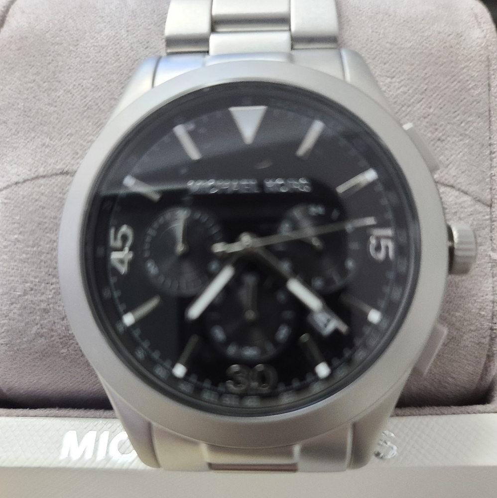 MK Men's Gareth Chronograph Black Dial Watch - Picture 5 of 10